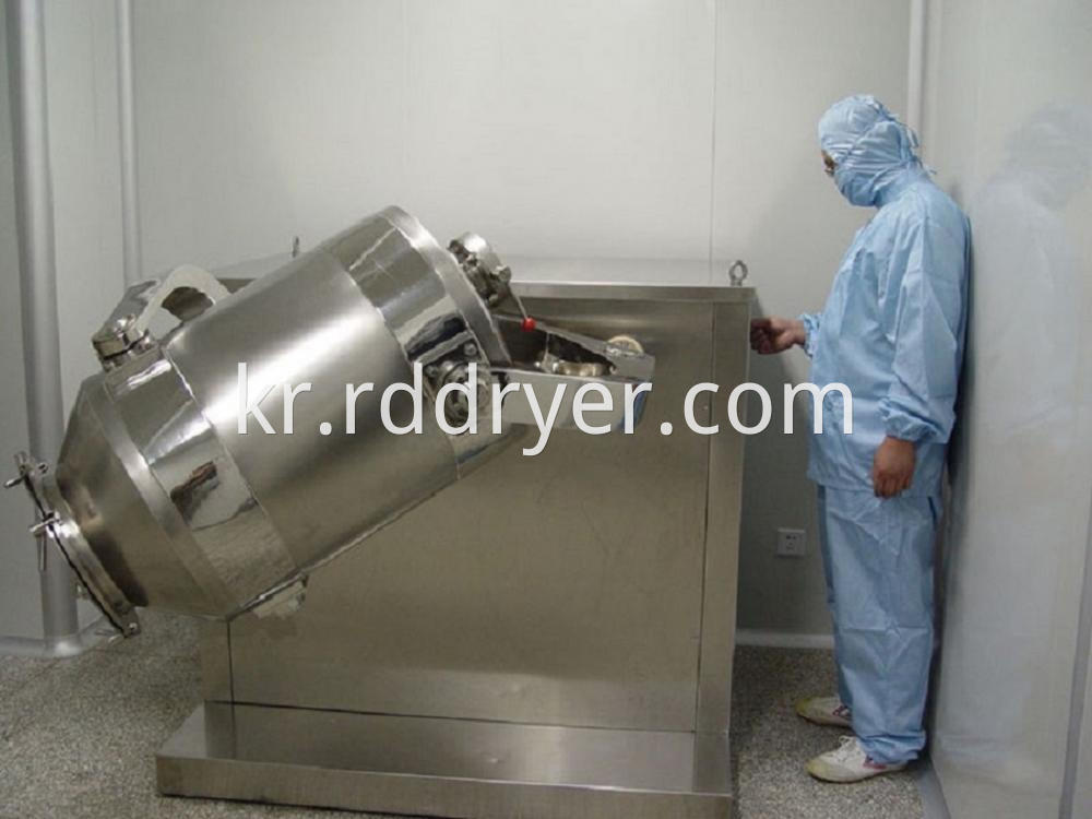 Lab Square Cone Powder / Bin Mixer Hopper Mixer